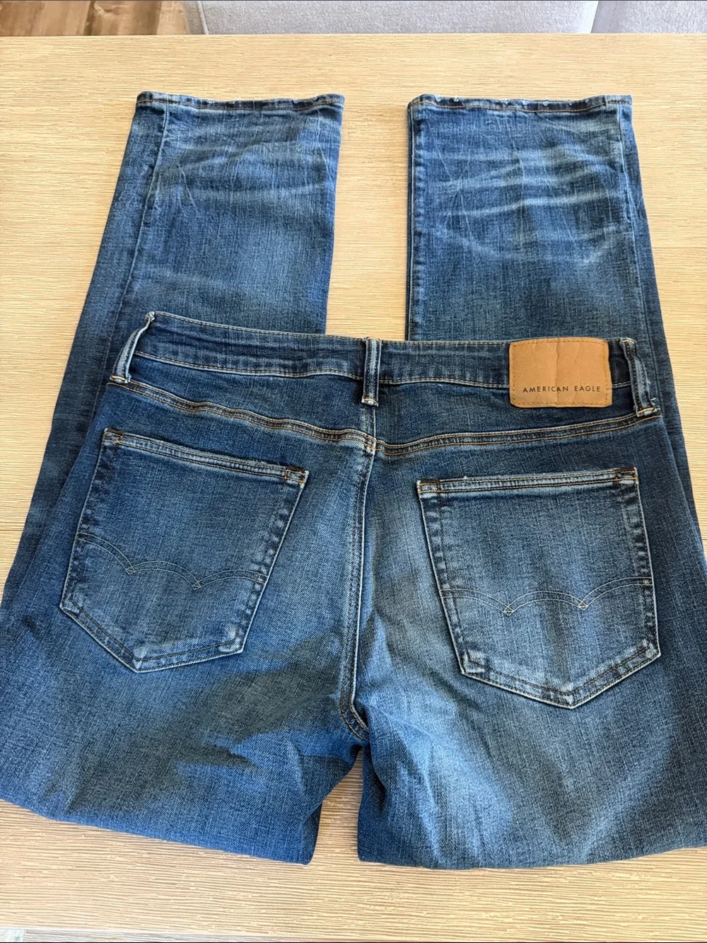 American Eagle Outfitters Men’s Distressed Blue Denim Jeans